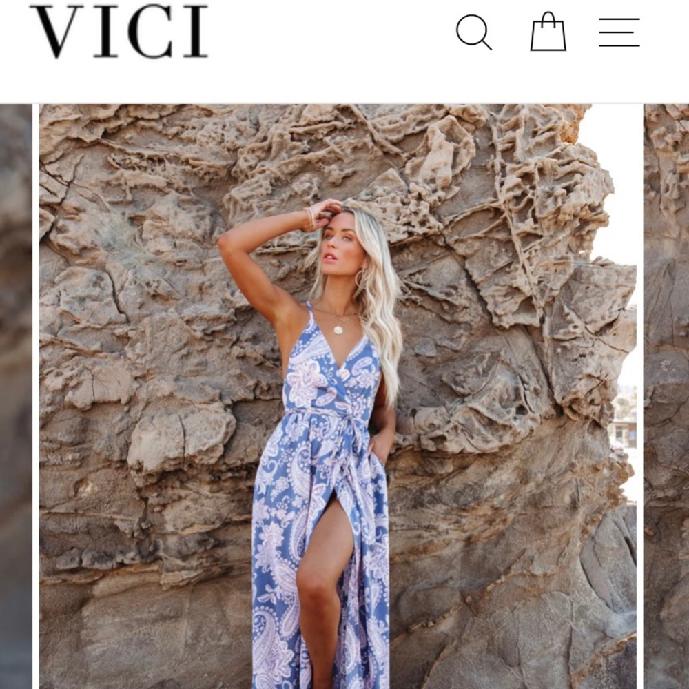 Open back, maxi VICI dress